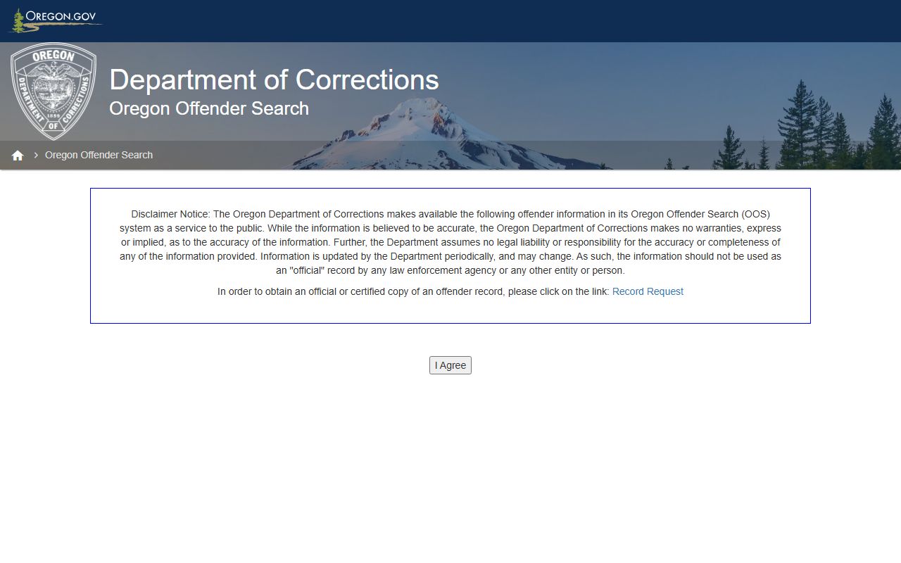 Marion County arrest records Oregon DOC offender search