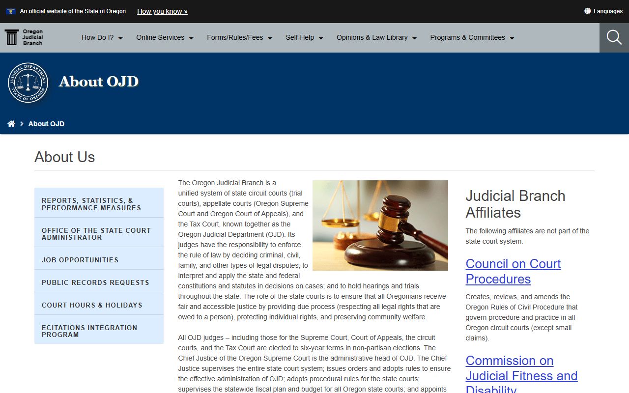Marion County court dockets Oregon Judicial Department overview
