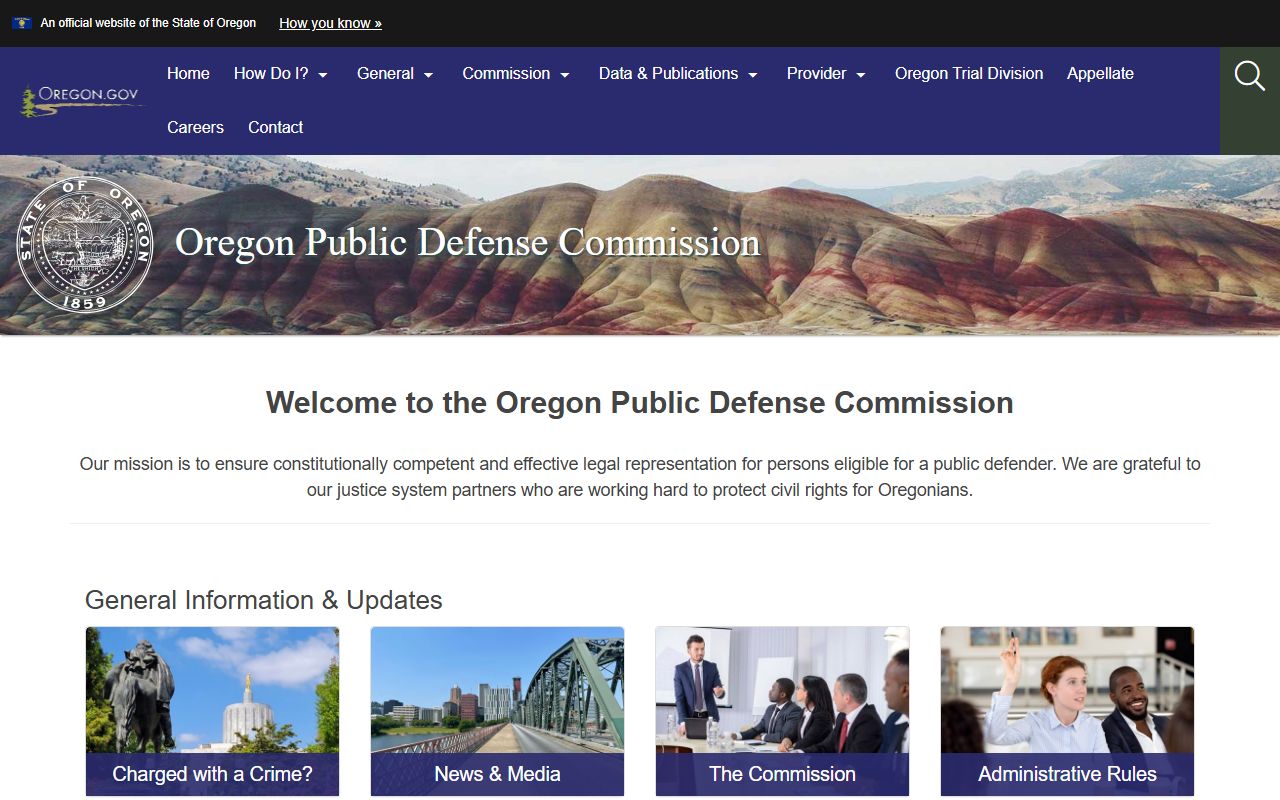 Marion County criminal court records Oregon Public Defense Commission